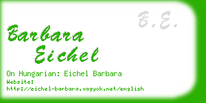 barbara eichel business card